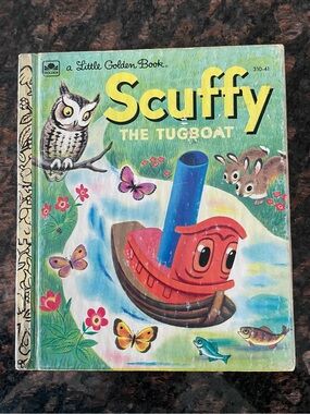 4/$20📚 Vintage Little Golden Book "Scuffy The Tugboat”
